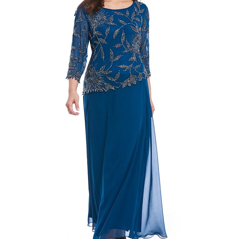 Jkara Asymmetrical beaded Women's dress Size 12